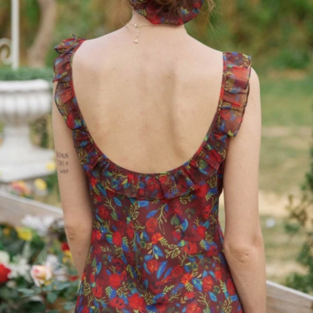 Floral Printed Slip Dress
